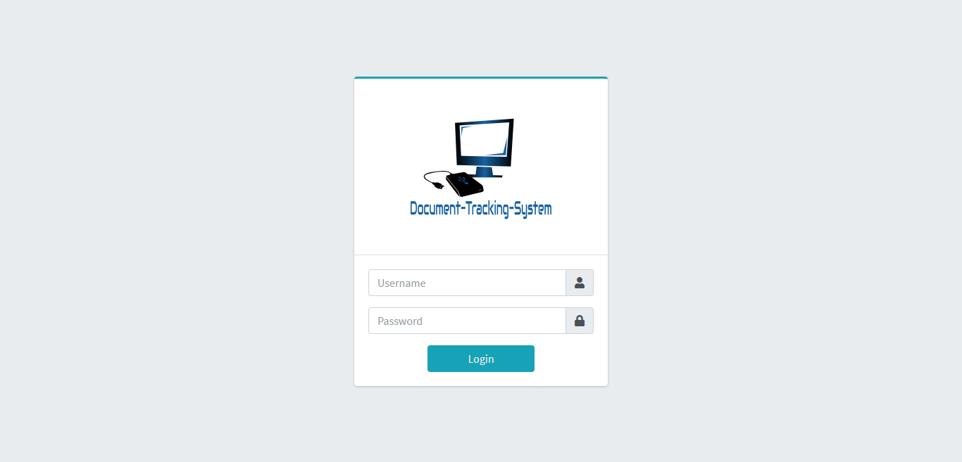 Document Tracking System - Login Form