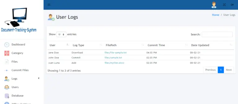 Document Tracking System Free Download - Free Template 2025