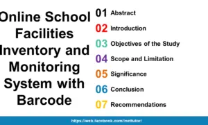 Online School Facilities Inventory and Monitoring System with Barcode