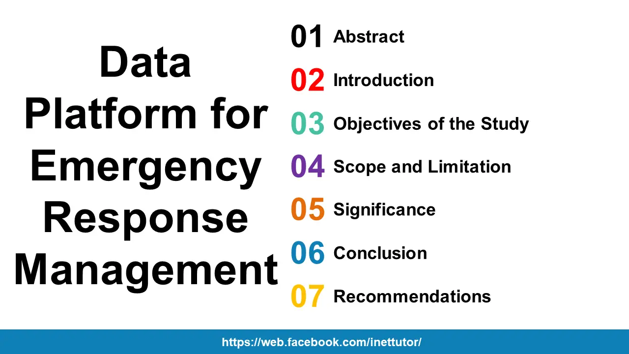 Data Platform for Emergency Response Management