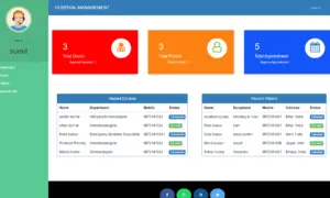 Hospital Management System in Django - Admin Dashboard