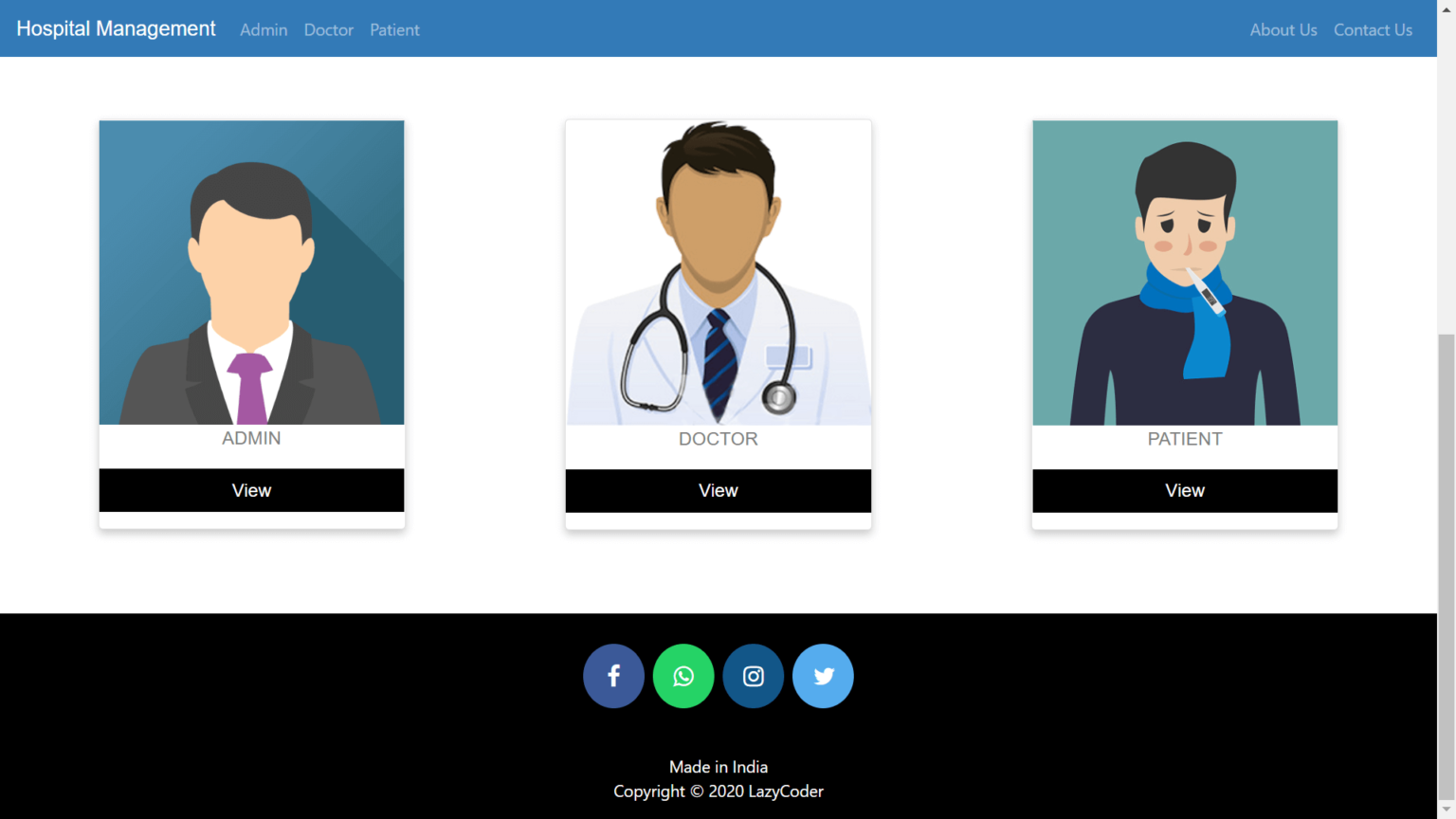 Hospital Management System in Django - Free Source code 2025