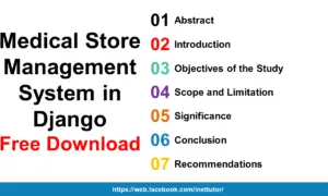 Medical Store Management System in Django Free Download