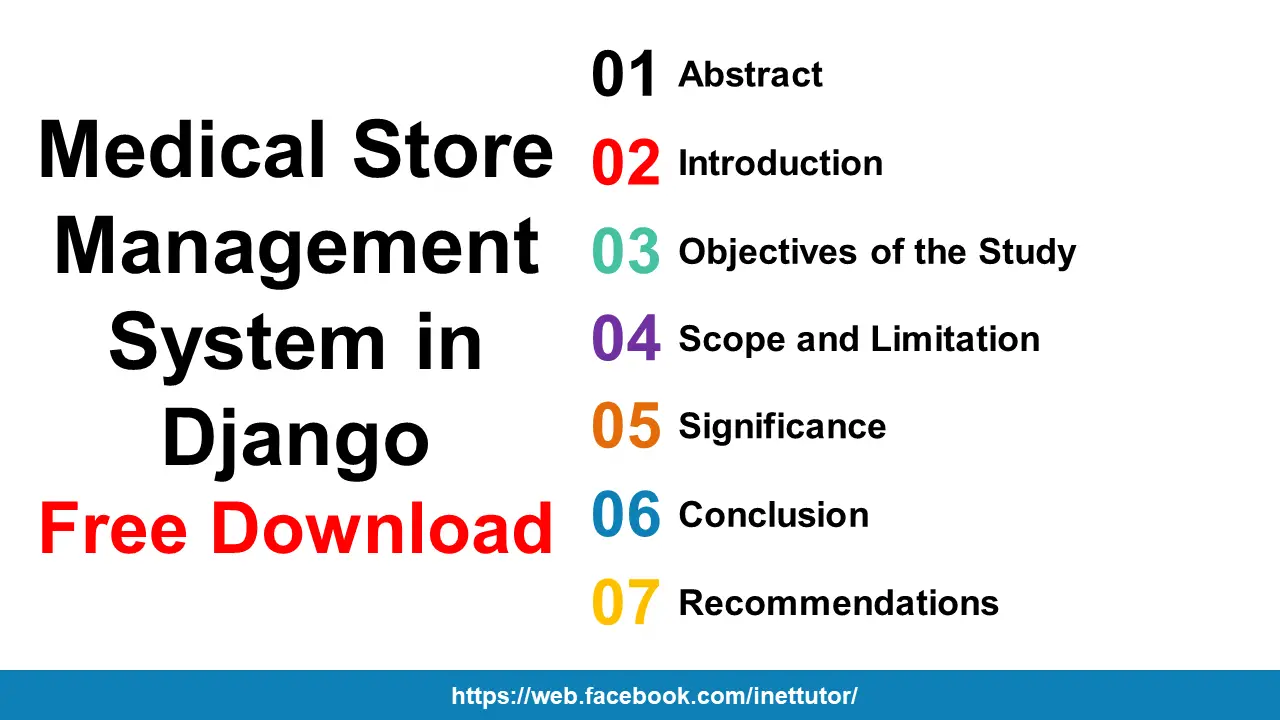 Medical Store Management System in Django Free Download