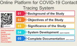 Online Platform for COVID-19 Contact Tracing System