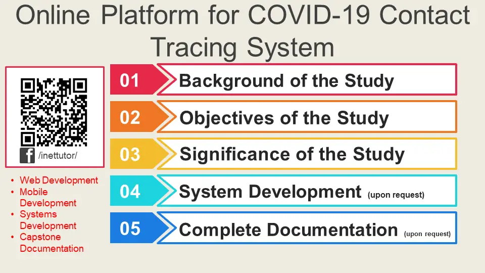 Online Platform for COVID-19 Contact Tracing System