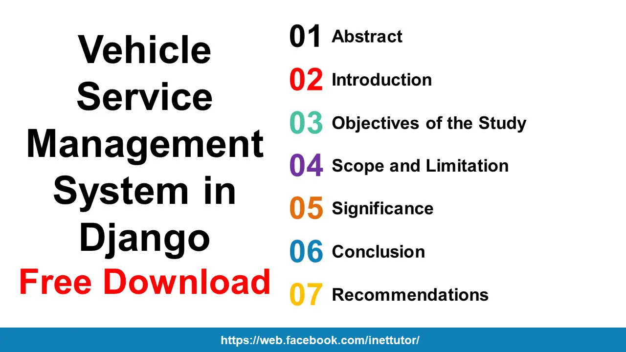 Vehicle Service Management System in Django