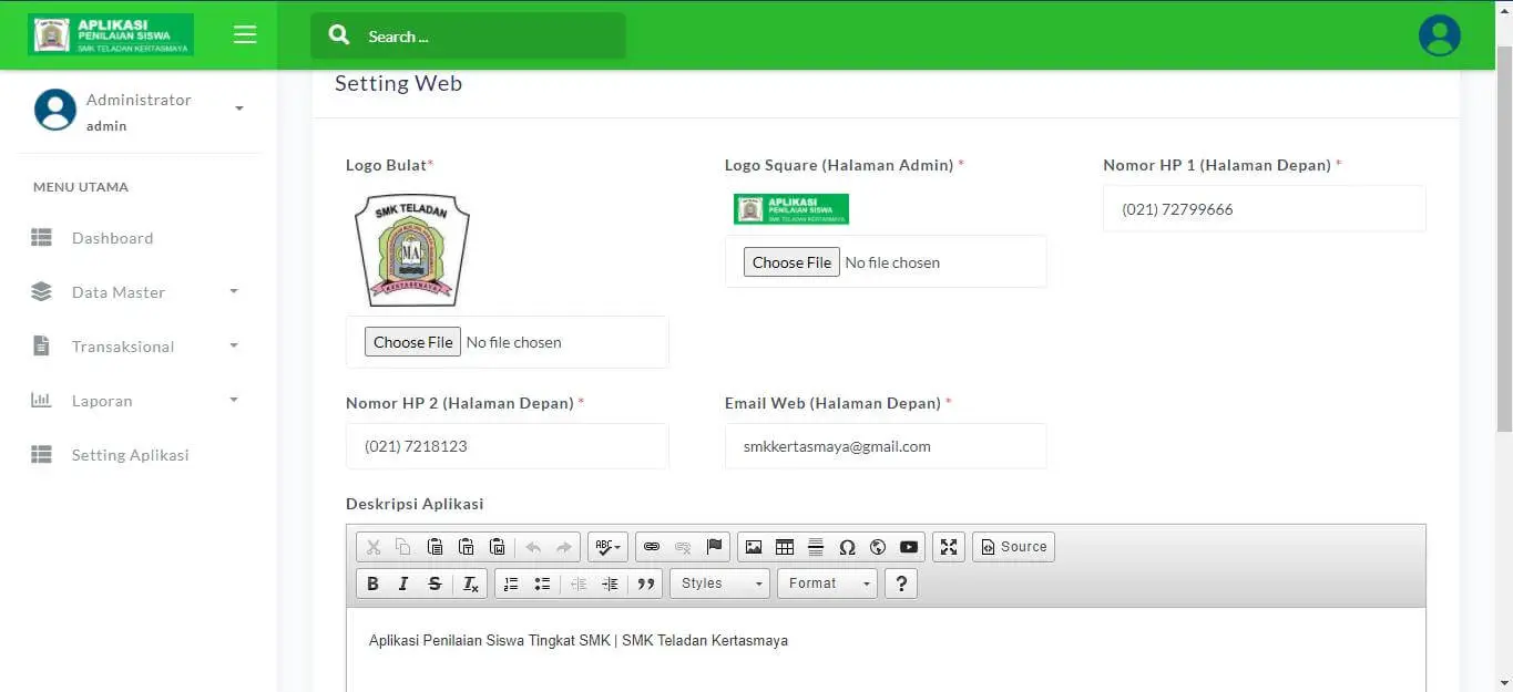 Web-based Vocational Level E-Assessment Application - Screenshot 2