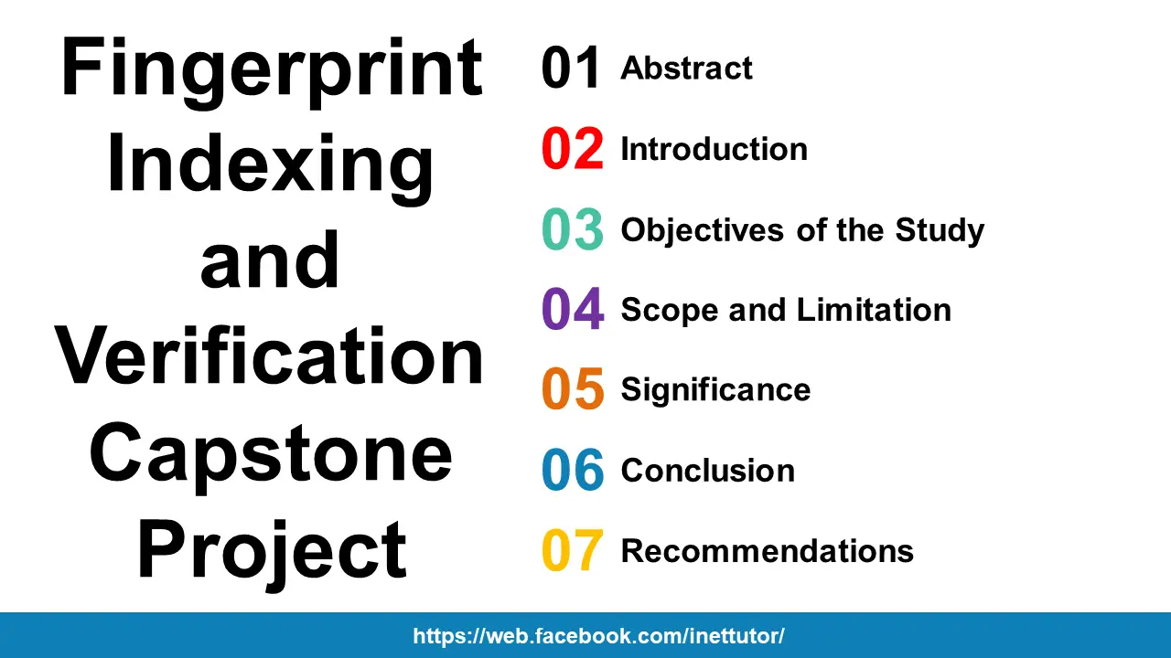 Fingerprint Indexing and Verification Capstone Project