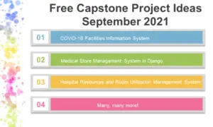 Free Capstone Project Ideas September 2021