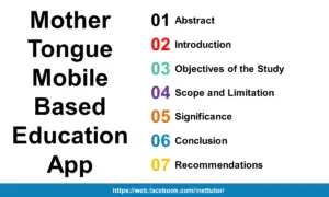 Mother Tongue Mobile Based Education App