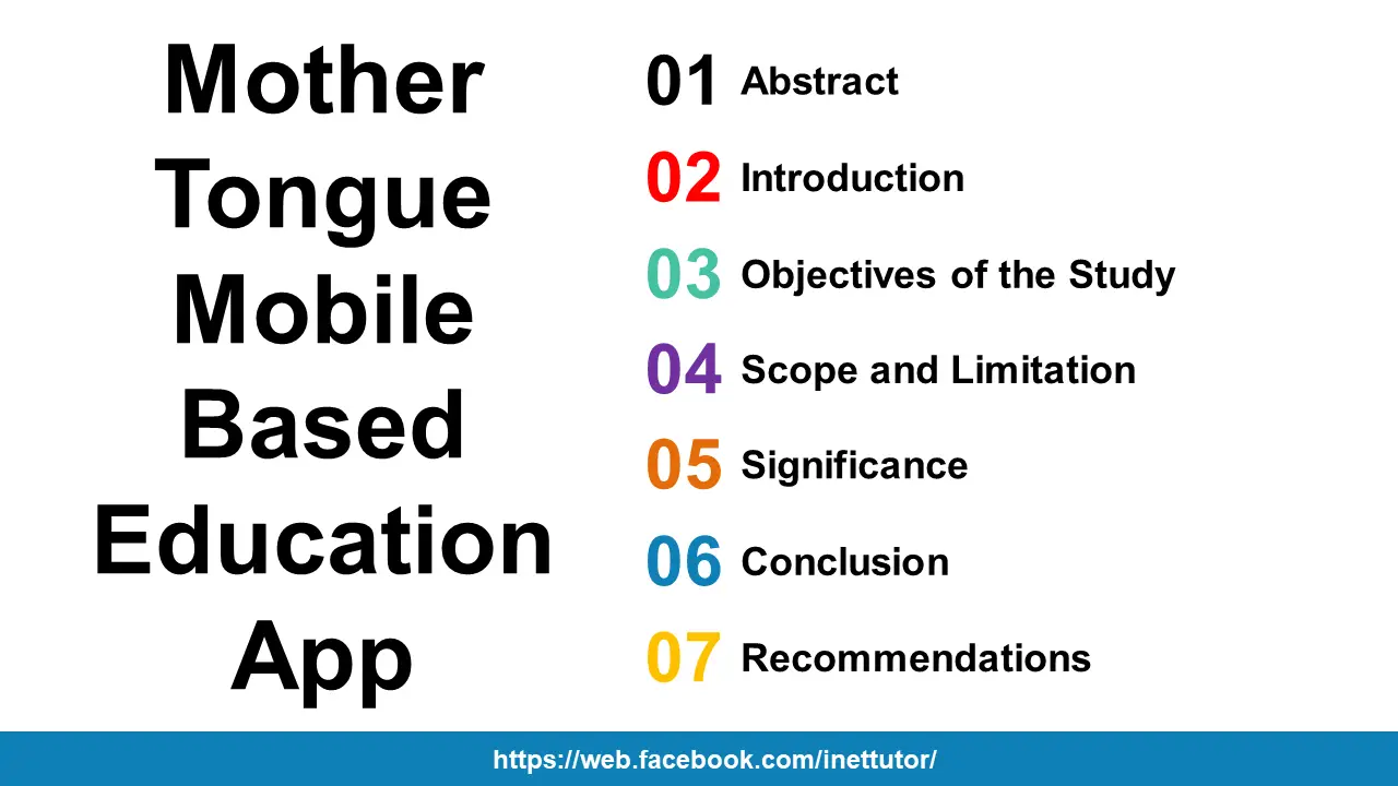 Mother Tongue Mobile Based Education App