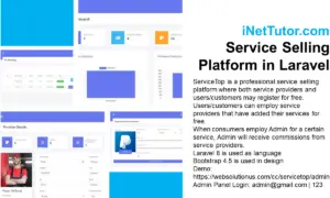Service Selling Platform in Laravel