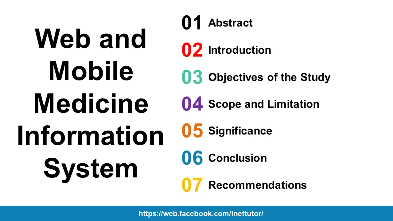 Web and Mobile Medicine Information System Capstone Project