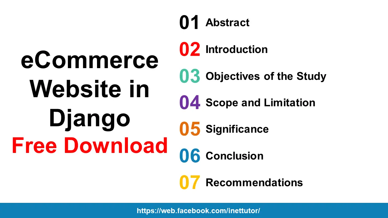 eCommerce Website in Django Free Source code