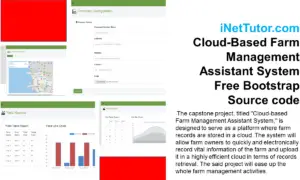 Cloud-Based Farm Management Assistant System Free Bootstrap Source code