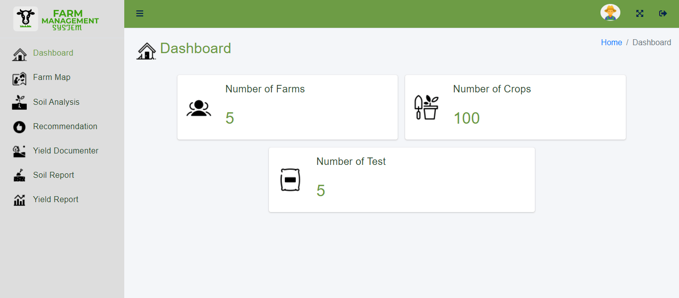 Cloud-Based Farm Management Assistant System Free Bootstrap Source code - Member Dashboard