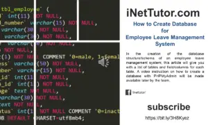 How to Create Database for Employee Leave Management System