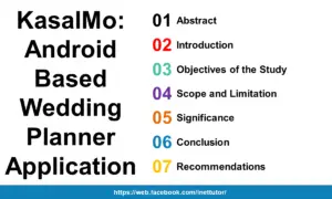 KasalMo Android Based Wedding Planner Application
