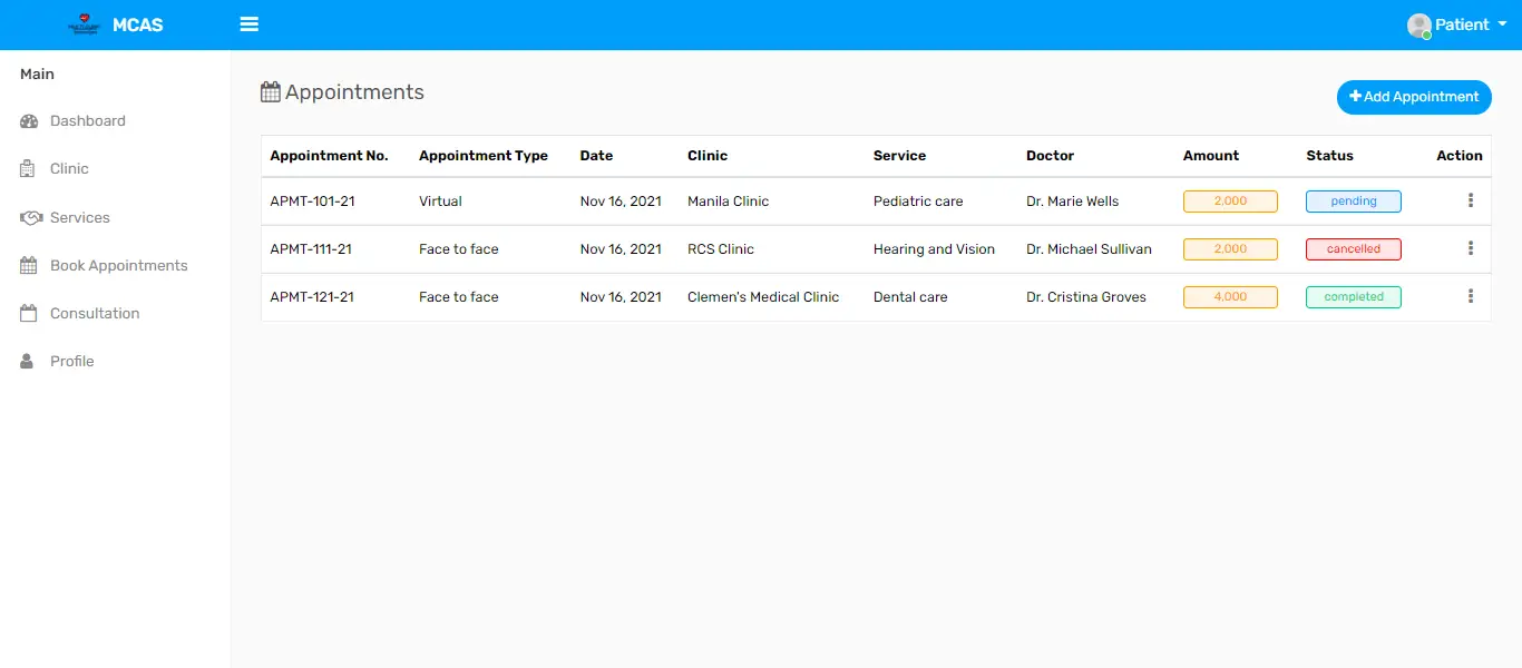 Multi Clinic Appointment System Free Template Source code in PHP and Bootstrap - Book Appointment
