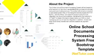 Online School Documents Processing System Free Bootstrap Template