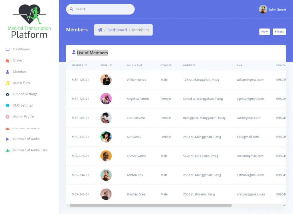 Medical Transcription Platform Free Template Source Code Capstone 