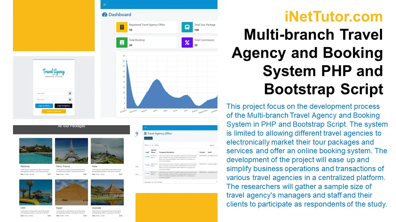 Multi-branch Travel Agency and Booking System PHP and Bootstrap Script