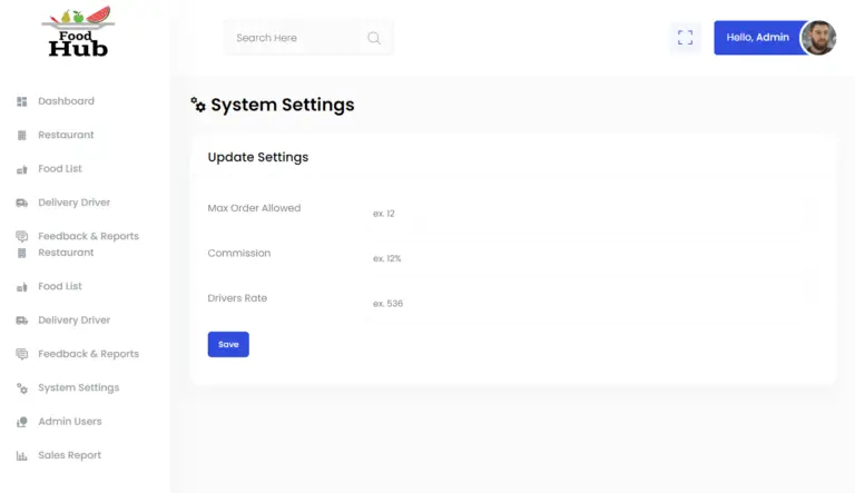 Restaurant Food Delivery System Free Download Bootstrap Source code 2025