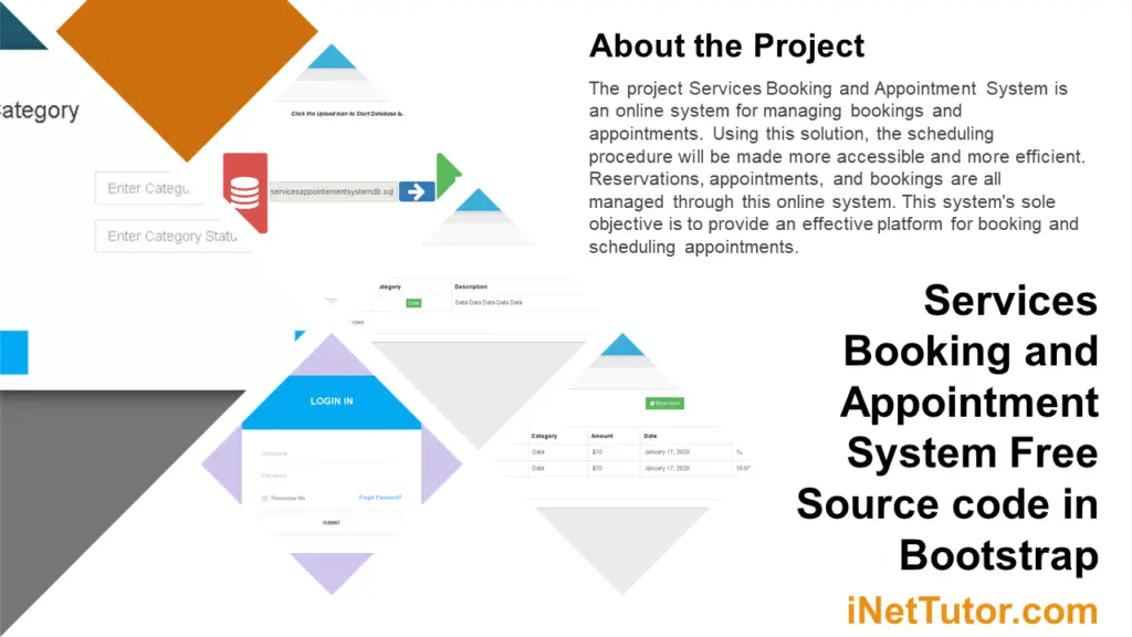 Services Booking and Appointment System Free Source code in Bootstrap 2025