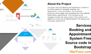Services Booking and Appointment System Free Source code in Bootstrap