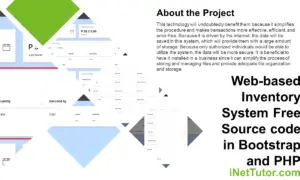 Web-based Inventory System Free Source code in Bootstrap and PHP