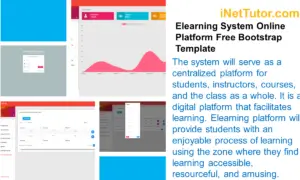 Elearning System Online Platform Free Bootstrap Template