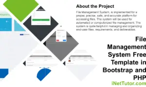 File Management System Free Template in Bootstrap and PHP