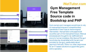 Gym Management Free Template Source code in Bootstrap and PHP