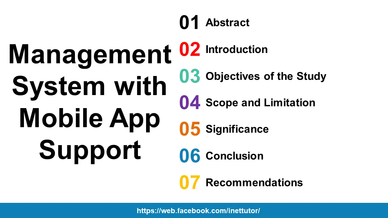 Management System with Mobile App Support