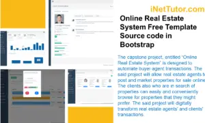 Online Real Estate System Free Template Source code in Bootstrap