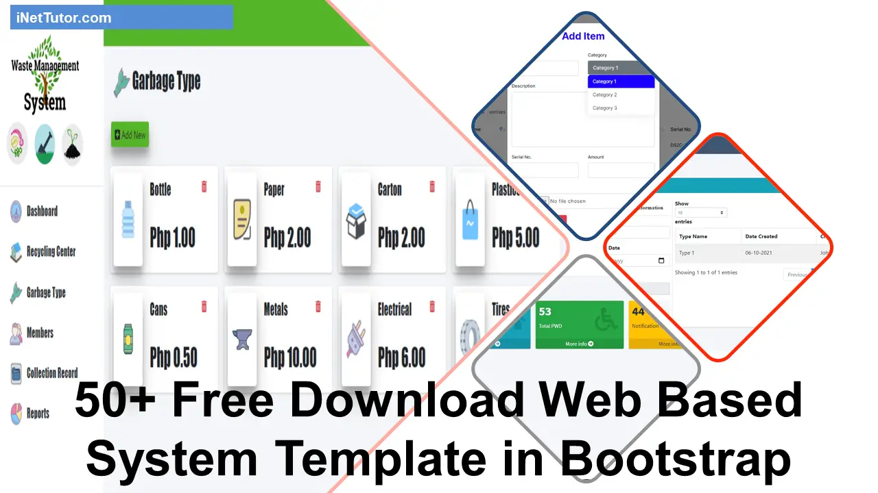 50+ Free Download Web Bases System Template in Bootstrap