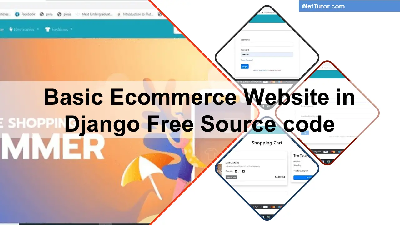 Basic Ecommerce Website in Django Free Source code