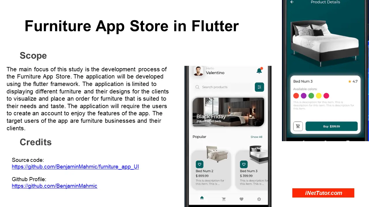 Furniture App Store in Flutter