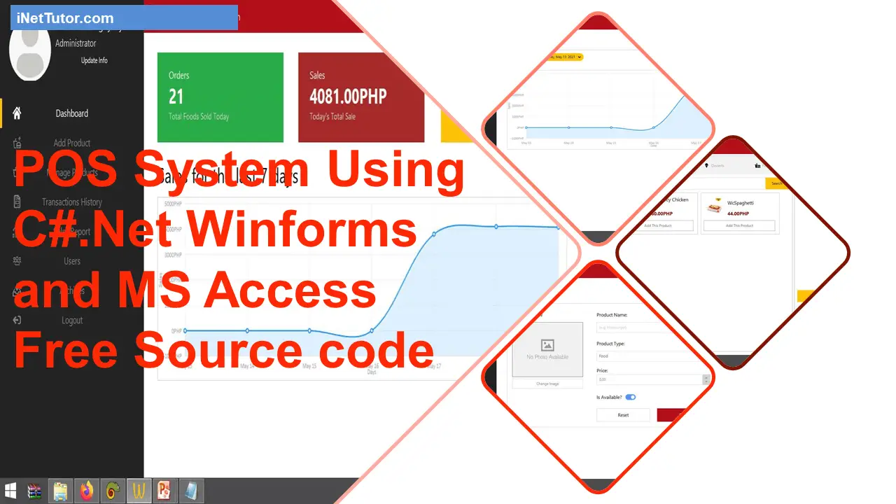 POS System Using C#.Net Winforms and MS Access Free Source code