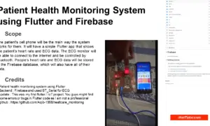 Patient Health Monitoring System using Flutter and Firebase