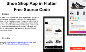 Shoe Shop App in Flutter Free Source Code