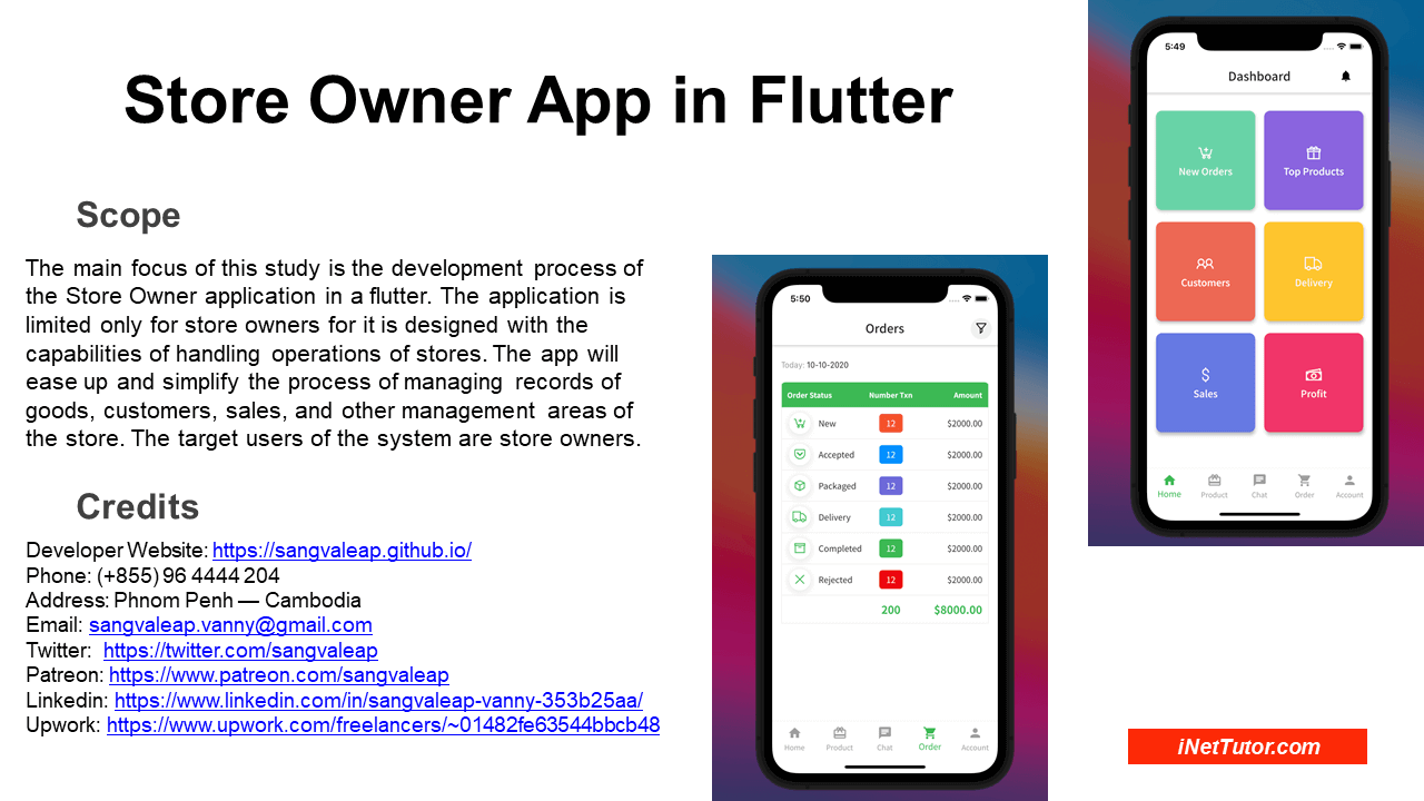 Store Owner App in Flutter