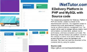 EDelivery Platform in PHP and MySQL with Source code