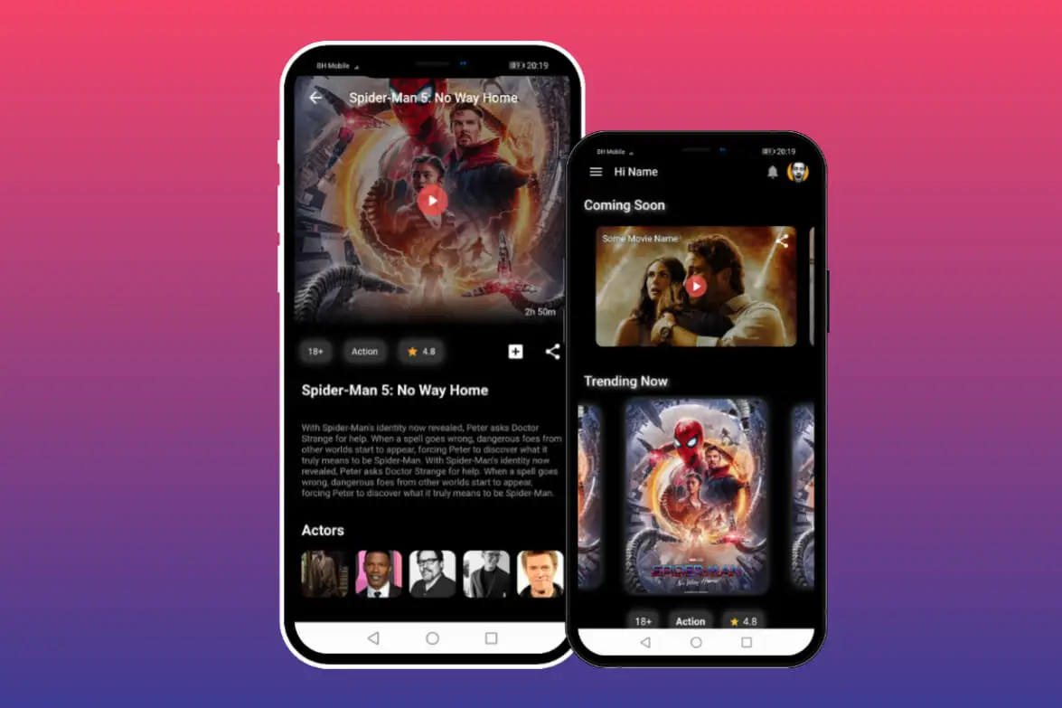 Movie App in Flutter Free Source Code - Banner