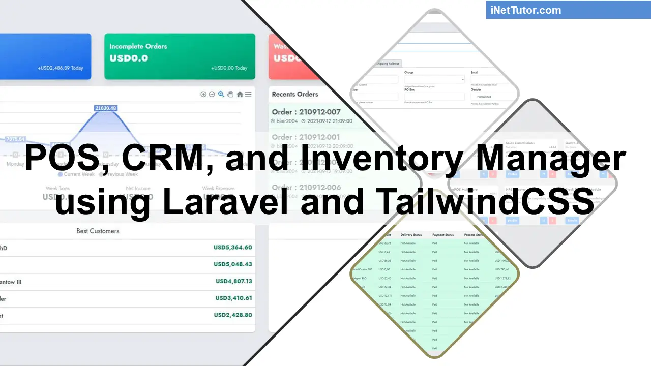 POS, CRM, and Inventory Manager using Laravel and TailwindCSS