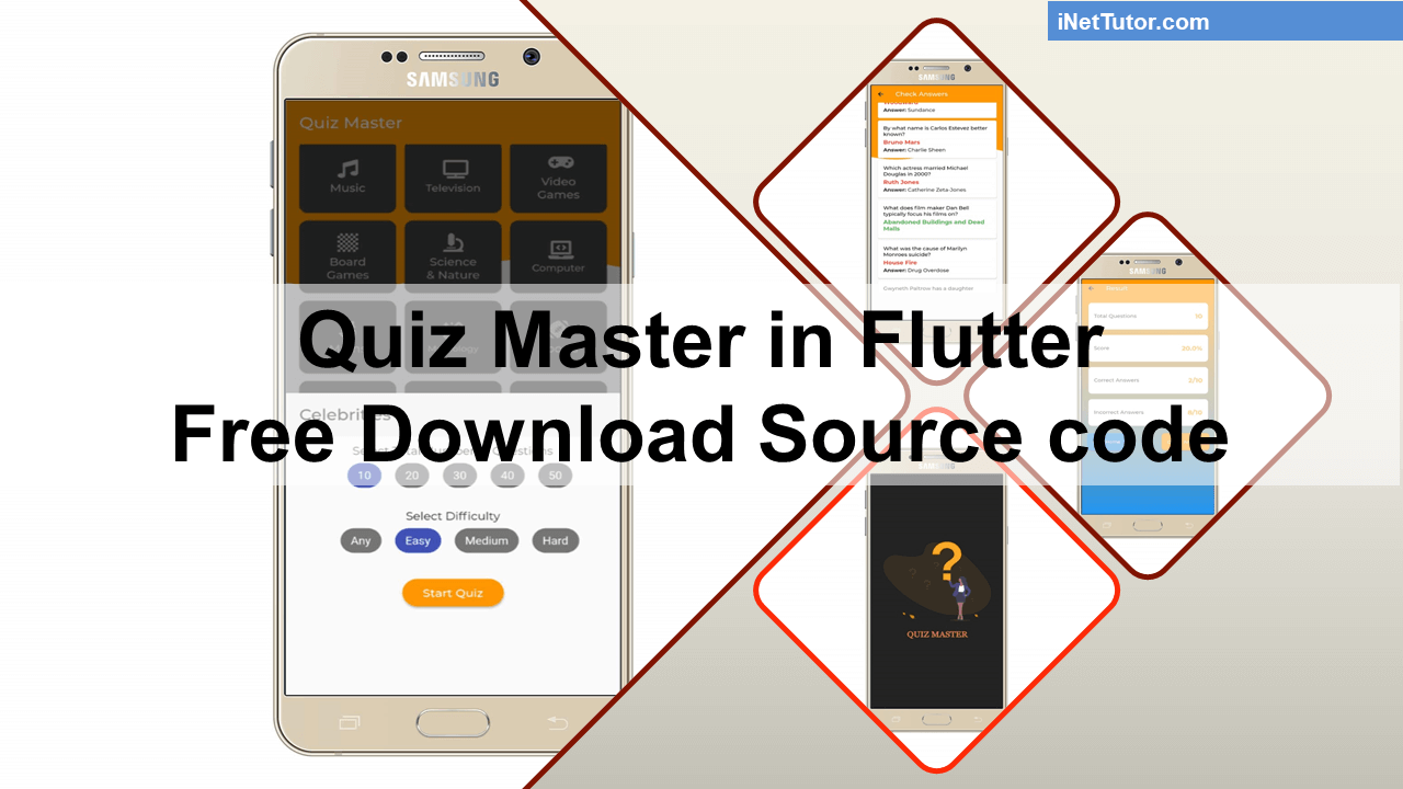 Quiz Master in Flutter Free Download Source code