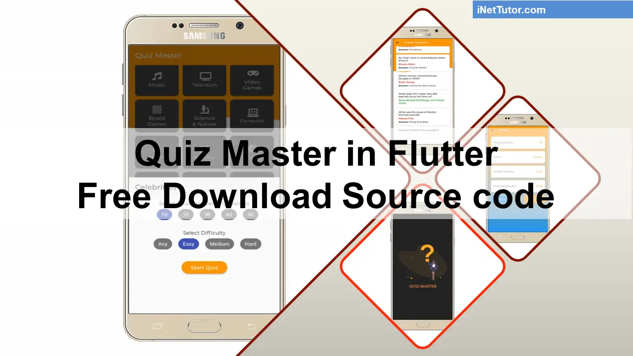 Quiz Master in Flutter Free Download Source code