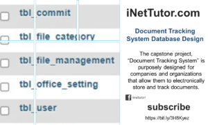 Document Tracking System Database Design Tutorial