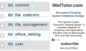 Document Tracking System Database Design Tutorial